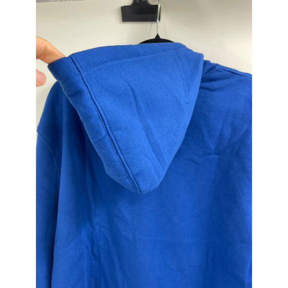 Tek Gear Mens Ultrasoft Fleece Pullover Hoodie Sweatshirt XL Blue Activewear NEW - Picture 7 of 11